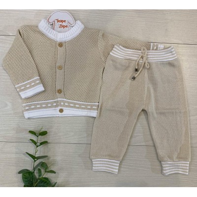 Conj de linha tijolinho- Areia com branco